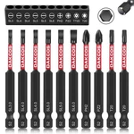 Dakcos 10PCS 75MM Long Slotted Screwdriver 1/4 Inch Hex Shank Set. Fixed Price $19.99.