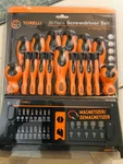 Torelli Tools 39 Piece Screwdriver Set With Storage Rack. Fixed Price $20.00.