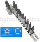 11PC 5-POINT Security Star Socket Set Torx Tamper Proof W/ Holder. Fixed Price $17.99.