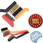 Welding Wire Nylon Brass Stainless Steel Brush Set Cleaning Dust Slag Rust 12 Pc. Fixed Price $11.95.