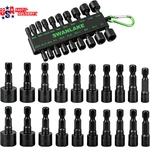 Swanlake 20PCS Power Nut Driver Set For Impact Drill, 1/4 Hex Head Bit. Fixed Price $17.17.