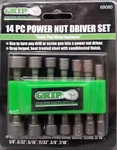 Grip Power Nut Socket Bit Set 14-PC Hex New. Fixed Price $12.99.
