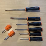 Snap 8PC Instinct Soft Grip Combination Screwdriver Set Orange. Fixed Price $161.91.