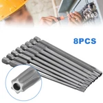 8PCS 1/4" Hex Shank T8-T40 Magnetic S2 Steel Torx Security Screwdriver Bit. Fixed Price $9.25.