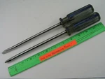 2PCS Standard Straight Flat Screwdriver Lot, Truecraft 5406. Fixed Price $11.99.