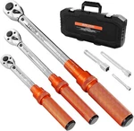 Vevor Click Torque Wrench Set 3PCS 1/4 3/8 1/2 In Drive Dual-direction 72-TOOTH. Fixed Price $92.99.
