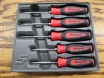 Snap On SGDTX50BR 5-PIECE Torx Instinct Soft Grip Screwdriver Set (red) Usa. Fixed Price $129.95.