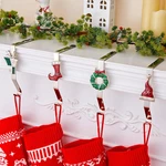 4 Pack Christmas Stocking Holders For Mantles,fireplaces,colorful Hange. Fixed Price $36.92.