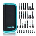 Libraton 31PC Magnetic Nut Driver Set Impact Drill Bits 1/4" Metric Sae. Fixed Price $44.82.