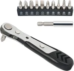 Mini Set 12-PIECE 1/4 Right Angle Screwdriver Small Ratcheting Wre. Fixed Price $18.97.