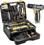 Kit Drill Set Dekopro Home Mechanic Toolbox With 12V Power Cordl. Fixed Price $122.99.