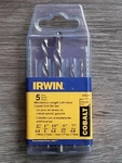 Irwin Hansen 5PC Mechanics Length Left Hand Cobalt Drill Bit Set, Usa #30520. Fixed Price $55.79.