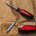 Craftsman Usa Professional Red & Black Handle Screwdriver P2 Phillips 47186 Euc. Fixed Price $24.99.