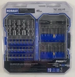 Kobalt Power Driving 45-PIECE Set 1/4" Hex Shank Screwdriver Bit Nut New. Fixed Price $23.99.