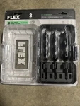 Flex 1/4IN Hex Auger Set 3PC. Fixed Price $20.99.