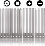 Rocaris 30 Pack 1/4 Inch Hex Shank Long Magnetic Screwdriver Bits Set 6 Pow. Fixed Price $47.99.