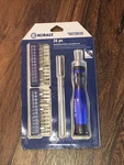Kobalt 26 Piece Ratcheting Precision Screwdriver Set #0070035. Fixed Price $18.50.