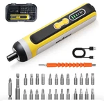 Enventor Cordless Screwdriver Set, 4V 6N.M Electric, Usb Type-c Rechargeable, A6. Fixed Price $19.00.