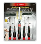 Ampro Extendable Precision Screwdriver Set With Magnetic Pick Up Tool 24-PIECE. Fixed Price $28.00.