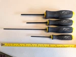 Set Of 4 Bondhus Balldriver Hex Tip End Screwdriver Long Arm Proguard. Fixed Price $6.20.