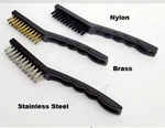 3PC Deluxe Detailing 9" Wire Brush Set Bristles = Nylon, Brass, Stainless Steel. Fixed Price $8.93.