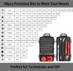 110PCS Precision Screwdriver Set Heavy Duty Diy Repair Workshop. Fixed Price $19.23.