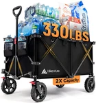 Hikenture Collapsible Wagon - 330LBS Capacity, Extra Large Foldable With. Fixed Price $159.40.