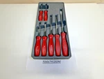 Used Snap-on Piece Red Hard Handle Screwdriver Set SDDX70AR. Fixed Price $202.78.