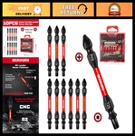 Geinxurn 10PCS PH2-T25 Impact Double End Screwdriver Bit Set, 2.56 In. #2 Philli. Fixed Price $22.99.