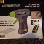 Genesis GLGG08B 8-VOLT Li-ion Cordless Glue Gun.. Fixed Price $49.99.