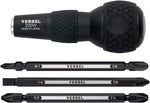 Ball Grip 1/4" Hex. Interchangeable Screwdriver (bit 3PC. (+1, +3 +2, -6. Fixed Price $37.60.
