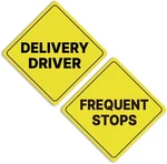 Delivery Driver Frequent Stops Size: See-through Stickercolor: Yellow, 2 Pack. Fixed Price $14.24.