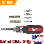 Milwaukee 13-IN-1 Multi-tip Cushion Grip Combination Screwdriver 48-22-2880. Fixed Price $25.33.