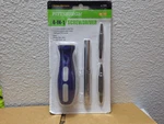 Pittsburgh 4-IN 1 Screwdriver Chrome Vanadium Steel Bits Harbor Freight Tpr. Fixed Price $12.00.