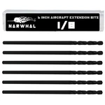 Narwhal 1/8" Inch Long (M35 Cobalt Aircraft Extension - 6", Black. Fixed Price $21.82.
