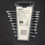 Hdx 10 Piece Sae Combination Wrench Set Chrome Finish, Ddd. Fixed Price $25.99.