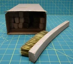 Wooden Handle Brass Wire Brush For Polishing (lot Of 12). Fixed Price $35.00.