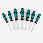 Wera 029510 Kraftform Plus Hollow Shaft Nut Driver Set, Metric. Fixed Price $52.98.