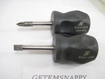Snap On Stubby Titanium Gray Screwdriver Set SHD1 SHDP22IR Nice. Fixed Price $49.99.