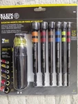 Klein Tools 32950 Hollow Magnetic Color-coded Ratcheting Power Nut Driver, 7 Pc.. Fixed Price $46.99.