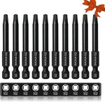 10PCS SQ2 Square Screwdriver Bits, 2.3" Long Magnetic Heads. Fixed Price $11.92.