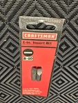 Craftsman Sloted 1" Insert Bit 8-10 1/4" Hex Shank 25982 For Driver. Fixed Price $9.99.