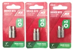 Lot Of Ace Hardware 2058139 #3 Square Recess Driver Bits 1" Long. Fixed Price $11.99.