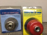 Lot Of 2 Wire Cup Crimped Brushes 3" And 4" Harbor Freight. Fixed Price $19.95.