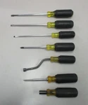 Klein Tools 7PC Cushion Grip Screwdriver Kit. Fixed Price $70.00.