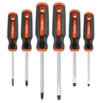 Valuemax 6-PIECE Magnetic Screwdriver Set, 3 Phillips And Red Black. Fixed Price $16.99.