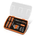 51PCS Magnetic Screwdriver Bit Set Repair Hand Tool Kit + Organizer Box Orange. Fixed Price $14.24.