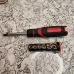 Sae " Ratcheting Nutdriver Force 71630 Screwdriver Set Of Sockets The Handle. Fixed Price $12.00.