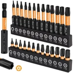 Mulwark Torx Security Bit Set, 27 Pieces (T5 TT40) Precision Tamper-proof Star. Fixed Price $19.66.