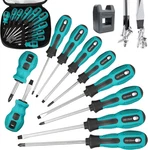 Magnetic Screwdriver Set 10 PCS,5 Phillips And Flat Head Precision Screwdri.... Fixed Price $27.52.